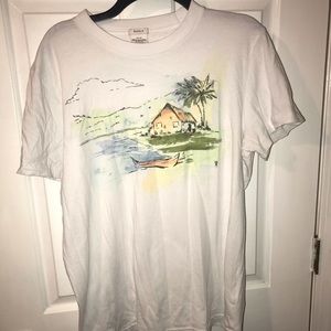 Men’s white T-shirt with cool picture